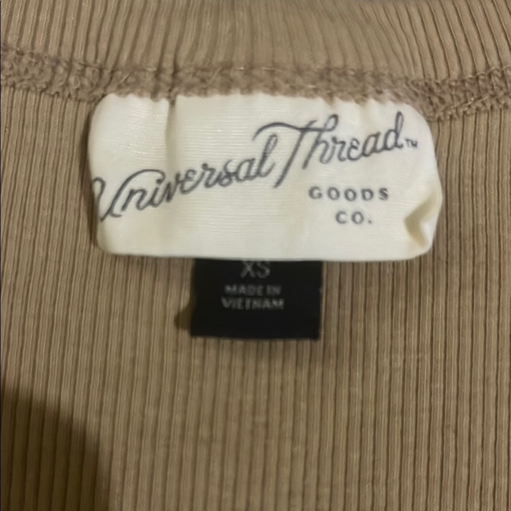 Women's Tan Ribbed Tank Top - Picture 2 of 2